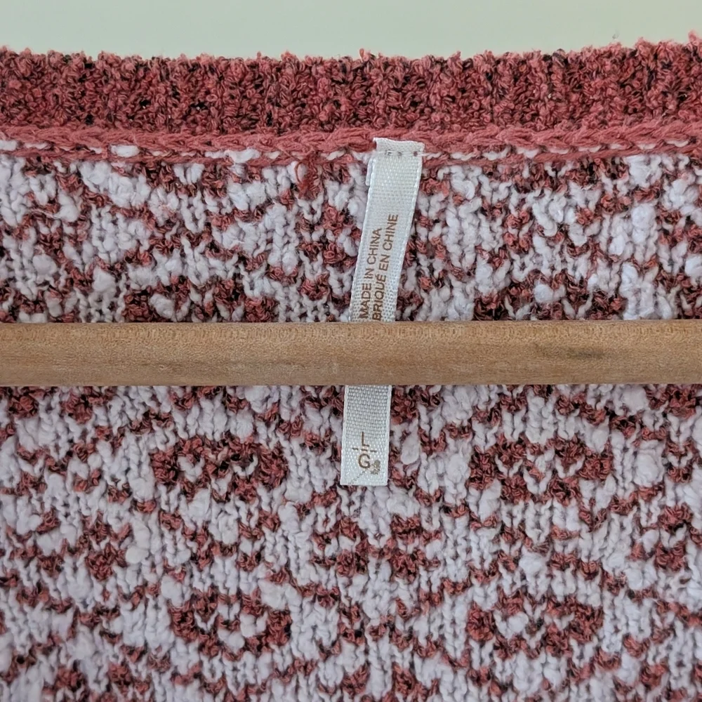 NEW Free People Geo Floral Cropped Cardigan In Terracotta - M, L